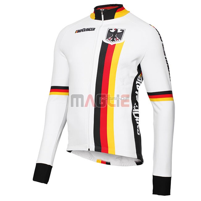 Maglia Belgio Manica Lunga 2018 Bianco - Clicca l'immagine per chiudere